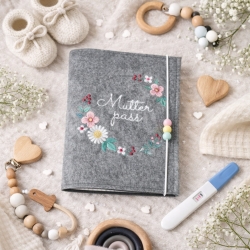 Mutterpasshülle Blumenkreis