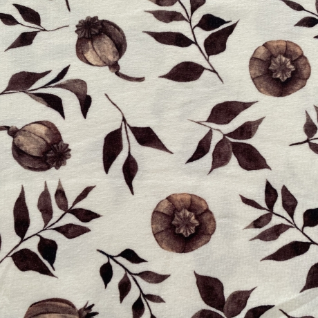 Meterware Jersey Stoff Baumwolljersey Kinder Floral Blumen