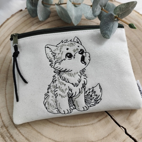 ED0001 –Wolf im Scribble Stil – ab 10x10 cm 