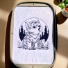 ED0001 –Wolf im Scribble Stil – ab 10x10 cm 