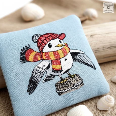 ED0002 –Möwe im Scribble Stil – ab 10x10 cm 