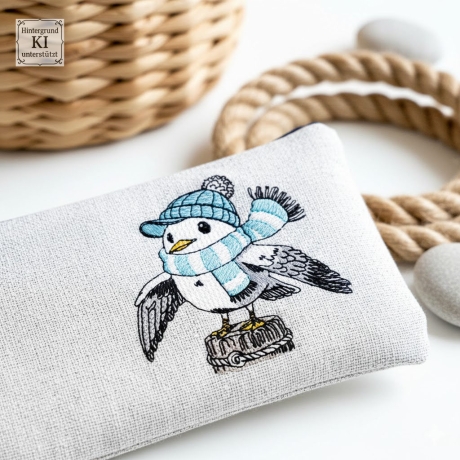 ED0002 –Möwe im Scribble Stil – ab 10x10 cm 