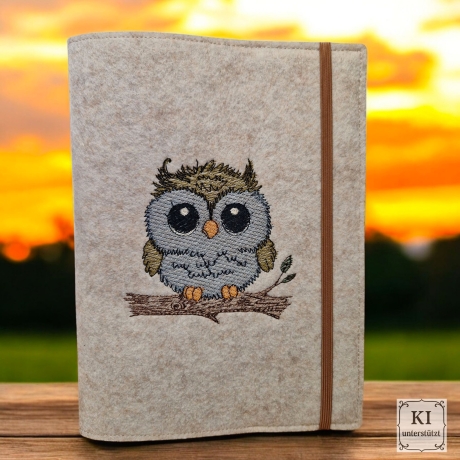ED0003 –Eule im Scribble Stil – ab 10x10 cm 