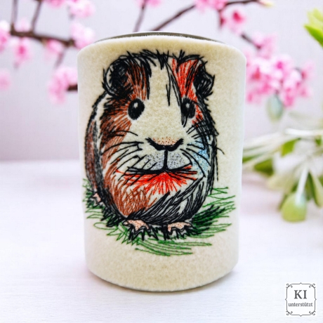 ED0005 –Meerschweinchen im Scribble Stil inkl. ITH – ab 10x10 cm 