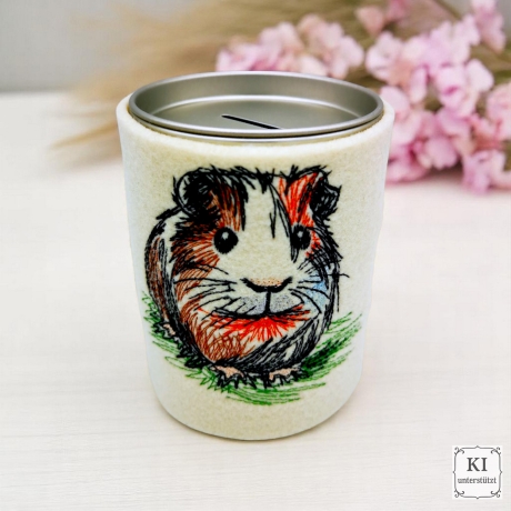 ED0005 –Meerschweinchen im Scribble Stil inkl. ITH – ab 10x10 cm 