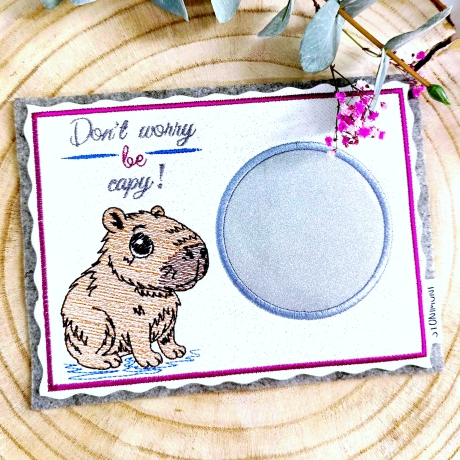 ED0006 –Cabbibara im Scribble Stil inkl. ITH – ab 10x10 cm 