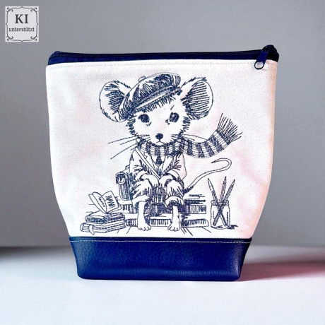 ED0011 –Herr Maus auf Reisen Scribble Stil – ab 13x18 cm 