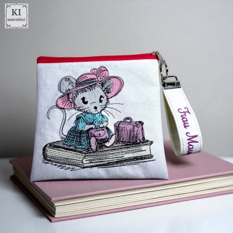 ED0013 –Sparset Herr und Frau Maus auf Reisen Scribble Stil 