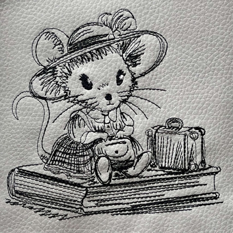 ED0013 –Sparset Herr und Frau Maus auf Reisen Scribble Stil 