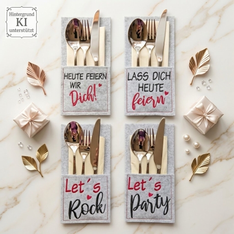 ED0034– Stickdateien Party - ab 10x10 Rahmen