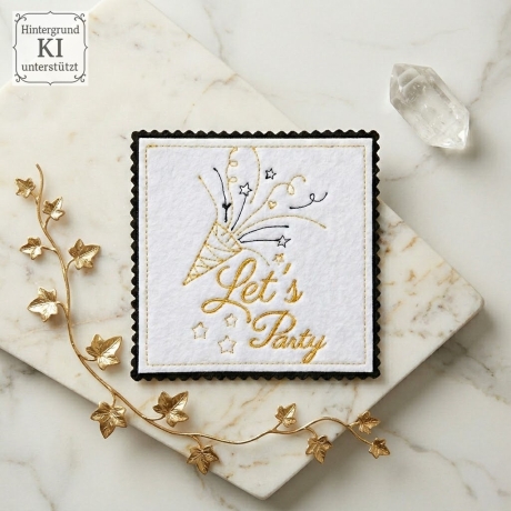 ED0034– Stickdateien Party - ab 10x10 Rahmen