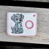 ED0036– Stickdateien Wuffis ITH-Kacki-Beutel 2 - ab 13x18 Rahmen