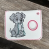 ED0036– Stickdateien Wuffis ITH-Kacki-Beutel 2 - ab 13x18 Rahmen