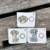 ED0036– Stickdateien Wuffis ITH-Kacki-Beutel 2 - ab 13x18 Rahmen