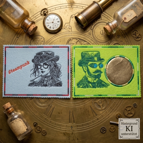 ED0037– Stickdateien Steampunk - ab 10x10 Rahmen