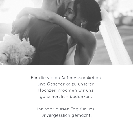 100 Dankeskarten Hochzeit Eukalyptusgrün