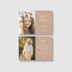 50 Dankeskarten Kommunion Konfirmation