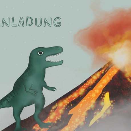 10 Einladungskarten Dino Kindergeburtstag
