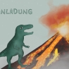 10 Einladungskarten Dino Kindergeburtstag