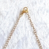Halskette Perlenkette Bunt mit Gold Kurzkette Kette Damenkette