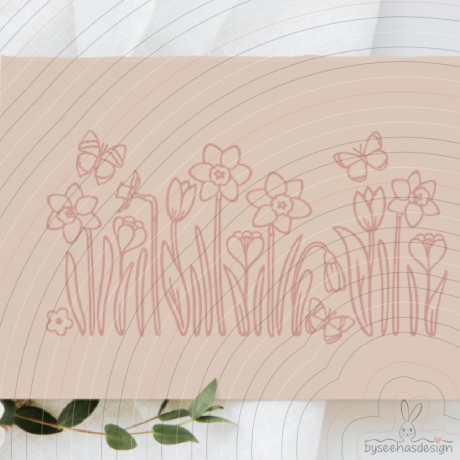 Easter Flowers Plotterdatei SVG DXF
