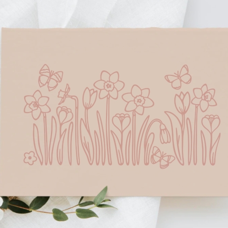 Easter Flowers Plotterdatei SVG DXF FCM