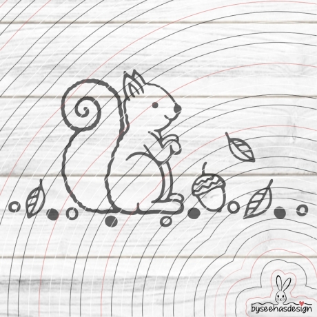 Eichhörnchen Plotterdatei SVG DXF 