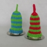 Gestrickte Eierwärmer im 2er Set Zipfelmützen aus Sockenwolle