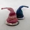 Gestrickte Eierwärmer im 2er Set Zipfelmützen aus Sockenwolle