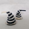 Gestrickte Eierwärmer im 2er Set Zipfelmützen aus Sockenwolle