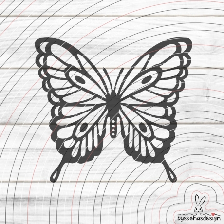 Schmetterling Plotterdatei SVG DXF 