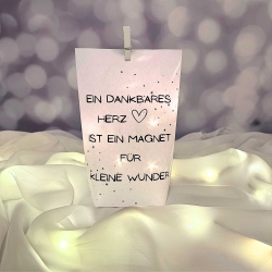 Lichtertüte, Lichterbeutel mit Spruch, Mitbringsel,Geschenk Idee