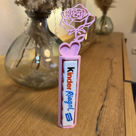Rose trifft Schoki für Duplo & Kinderriegel mit zarter Rose