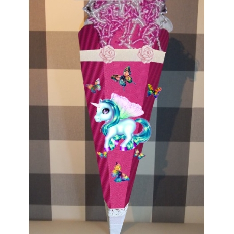 Schultüte Bastelset Einhorn Faya verschiedene Farben