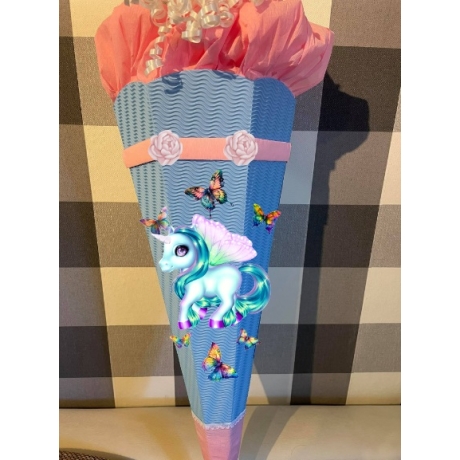 Schultüte Bastelset Einhorn Faya verschiedene Farben