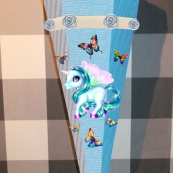 Schultüte Bastelset Einhorn Faya verschiedene Farben
