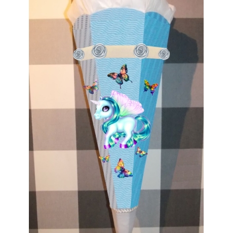 Schultüte Bastelset Einhorn Faya verschiedene Farben