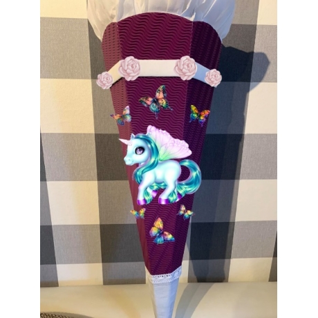 Schultüte Bastelset Einhorn Faya verschiedene Farben