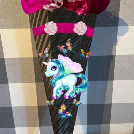 Schultüte Bastelset Einhorn Faya verschiedene Farben