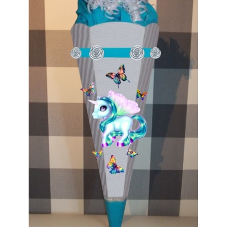 Schultüte Bastelset Einhorn Faya verschiedene Farben