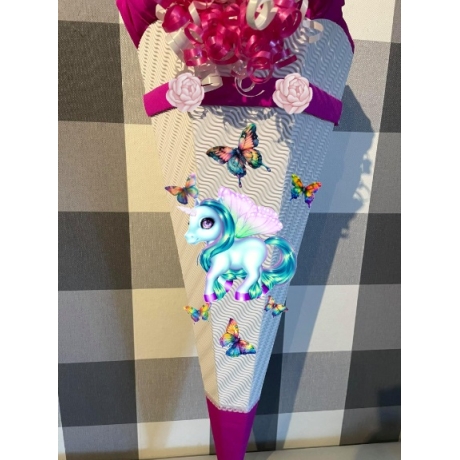 Schultüte Bastelset Einhorn Faya verschiedene Farben