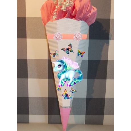 Schultüte Bastelset Einhorn Faya verschiedene Farben