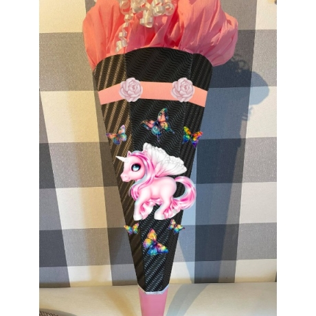 Dekoelemente für Schultüte Einhorn Gara verschiedene Farben