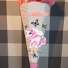 Dekoelemente für Schultüte Einhorn Gara verschiedene Farben