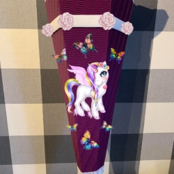 Dekoelemente für Schultüte Einhorn Holly verschiedene Farben