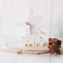 Elch * Rentier * Elchfamilie * Hygge * Dekoration