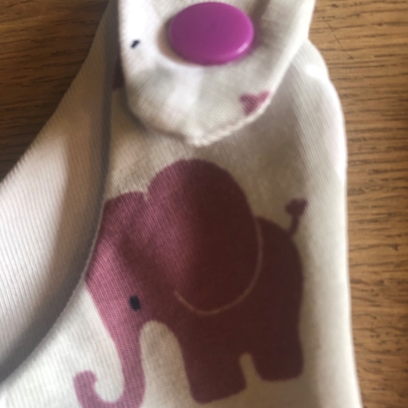 Baby Strampler Elefant handmade Geschenk Geburt Jersey neu