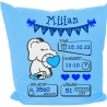 Kissen 40x40 cm WELCOME BOY personalisiert mit Geburtsdaten/Name