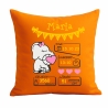 Kissen 40x40 cm WELCOME GIRL personalisiert mit Geburtsdaten/Name