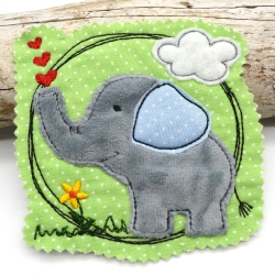 Stickdatei Elefant doodle XL SET